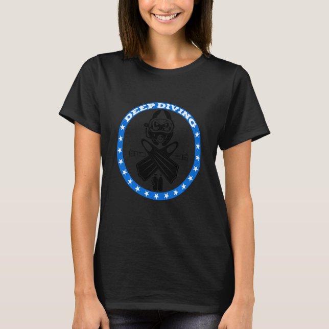 Camiseta Buceo Profundo  Buzos de Buceo Divertidos (Anverso)