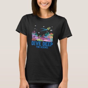 Camiseta Buceo Profundo Para Biología Marina Buceo Científi