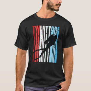 Camiseta Buceo Retro Scuba 21 cumpleaños Deep Sea Diver Wo