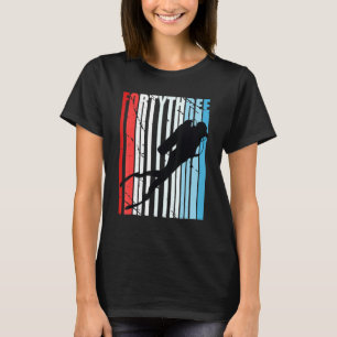 Camiseta Buceo Retro Scuba 43 cumpleaños Deep Sea Diver Wo