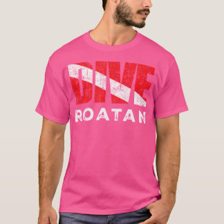 Camiseta Buceo Roatan Scuba Bandera Buceo