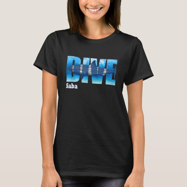 Camiseta Buceo Saba SCUBA (Anverso)