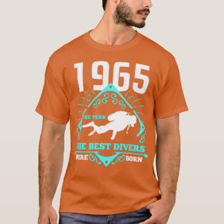 Camiseta Buceo Scuba 1965 Regalo de buceo actual de cumplea