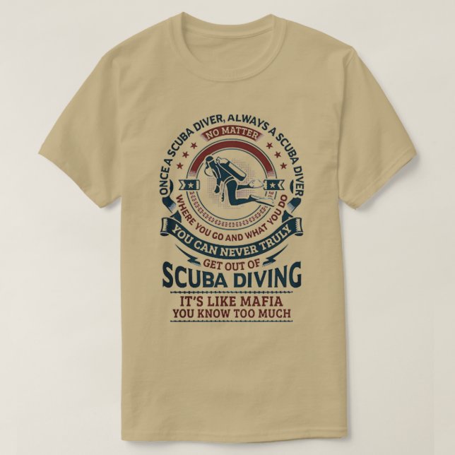 Camiseta Buceo Scuba 90 (Diseño del anverso)
