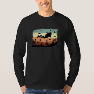 Camiseta Buceo Scuba Buceo Submarinismo Retro Graciosa Idea
