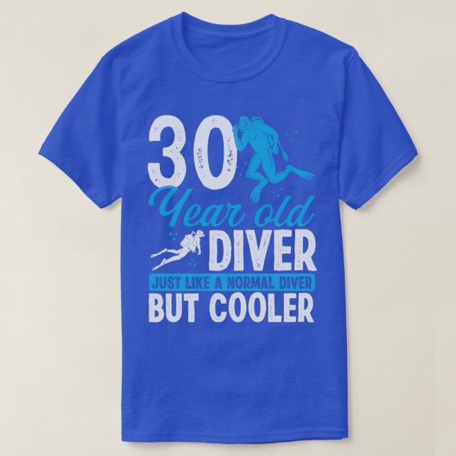 Camiseta Buceo Scuba de 30 años Snorkel 30 cumpleaños (Diseño del anverso)