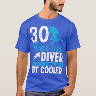 Camiseta Buceo Scuba de 30 años Snorkel 30 cumpleaños