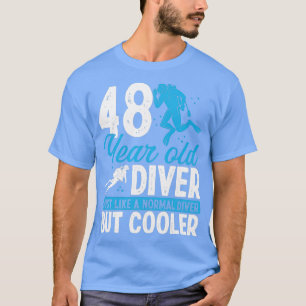Camiseta Buceo Scuba de 48 años Snorkel 48 cumpleaños