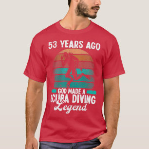 Camiseta Buceo Scuba de 53 años 53 cumpleaños