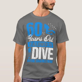 Camiseta Buceo Scuba de 60 años Buceo Scuba de 60 años