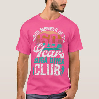 Camiseta Buceo Scuba de 60 años de edad