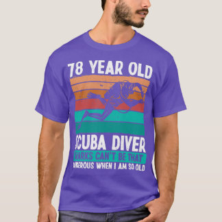 Camiseta Buceo Scuba de 78 años 78º cumpleaños