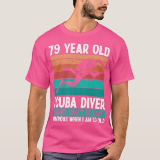 Camiseta Buceo Scuba de 79 años 79 cumpleaños