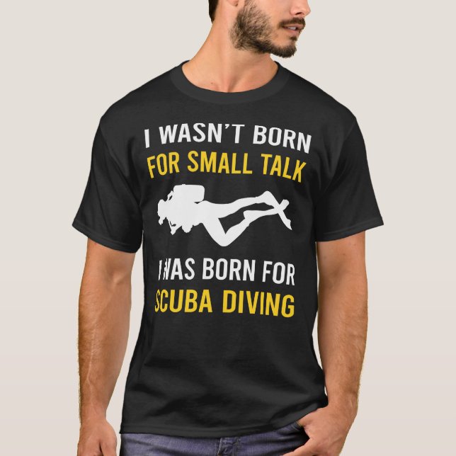 Camiseta Buceo Scuba de habla pequeña (Anverso)