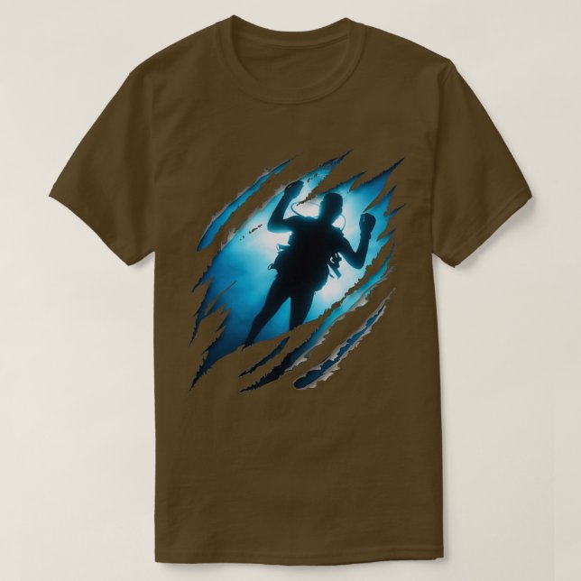 Camiseta Buceo Scuba Dentro De Mí (Diseño del anverso)