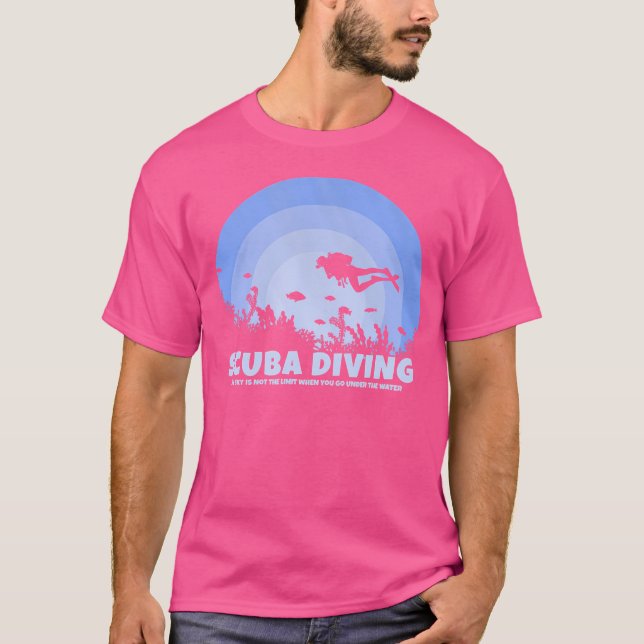 Camiseta Buceo Scuba El Cielo No Es El Límite Del Buceo Scu (Anverso)