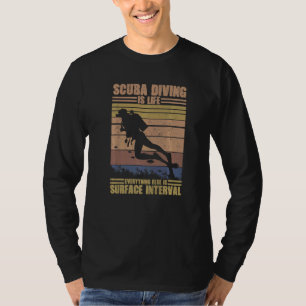 Camiseta Buceo Scuba Es Vida Todo Lo Demás Es Superficie En