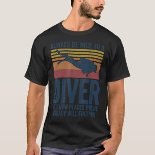 Camiseta Buceo Scuba Para Hombres Las Mujeres Siempre Son A