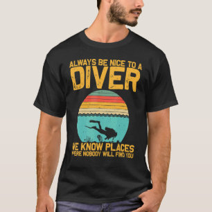 Camiseta Buceo Scuba Para Hombres Mujeres Subacuáticas