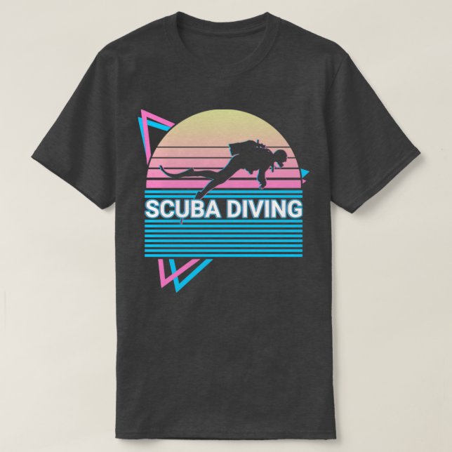 Camiseta Buceo Scuba Retro (Diseño del anverso)