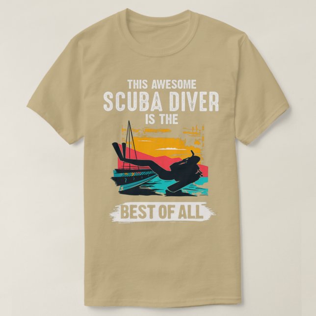 Camiseta Buceo Scuba Submarinismo Buceo Océano (Diseño del anverso)