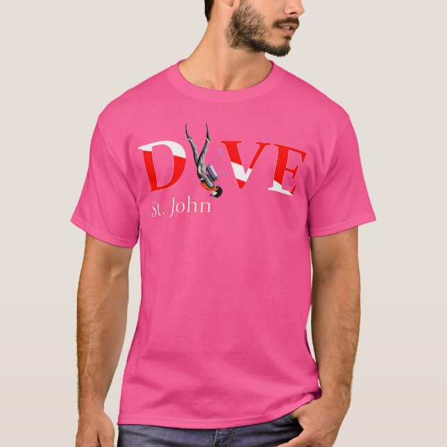 Camiseta Buceo Scuba Submarinismo St. John (Anverso)