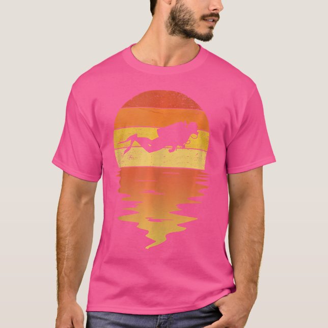 Camiseta Buceo Scuba Sunset Scuba Diving De Los 70 (Anverso)