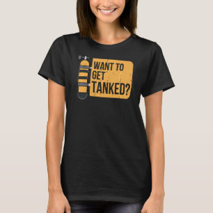 Camiseta Buceo Scuba Tanque de buceo Divertido angustiado O