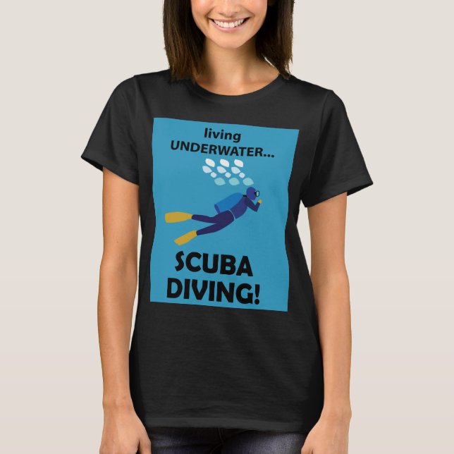 Camiseta Buceo Scuba Vida Subacuática Buceo (Anverso)