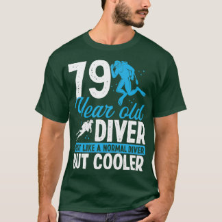 Camiseta Buceo Snorkel de 79 años 79 cumpleaños