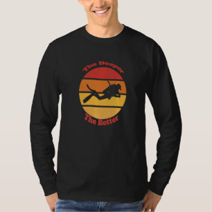 Camiseta Buceo Snorkel Más Profundo Mejor Sensación Océano