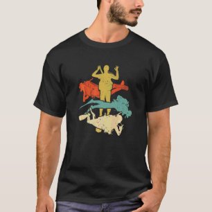 Camiseta Buceo Vintage Para Hombres Mujeres Retro Buceador 