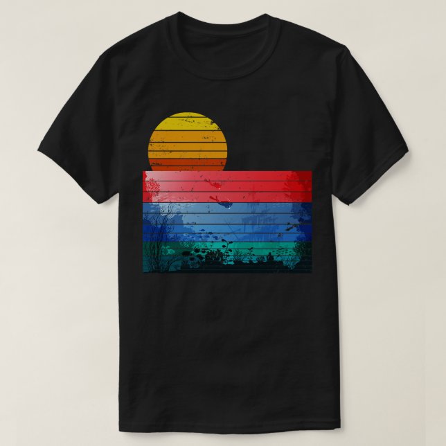Camiseta Buceo Vintage Scuba (Diseño del anverso)