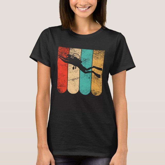 Camiseta Buceo Vintage Scuba Buceo Retro (Anverso)