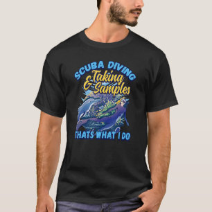 Camiseta Buceo y toma de muestras de biólogo marino