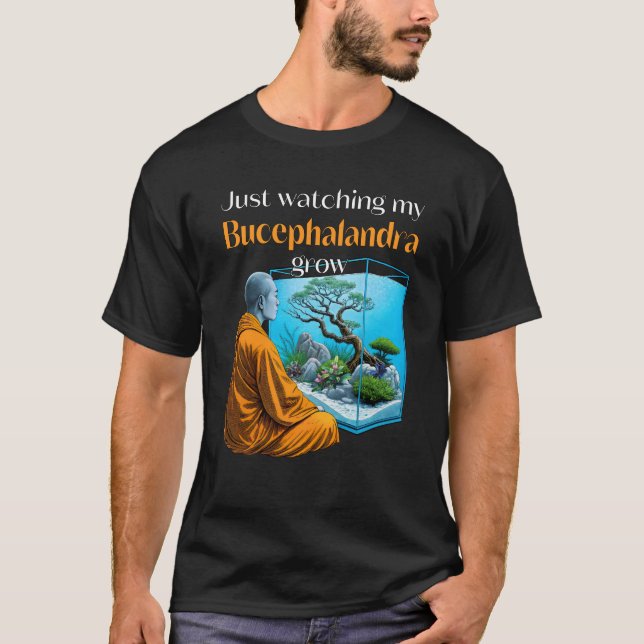 Camiseta Bucephalandra Zen – A Meditative Aquascaping (Anverso)