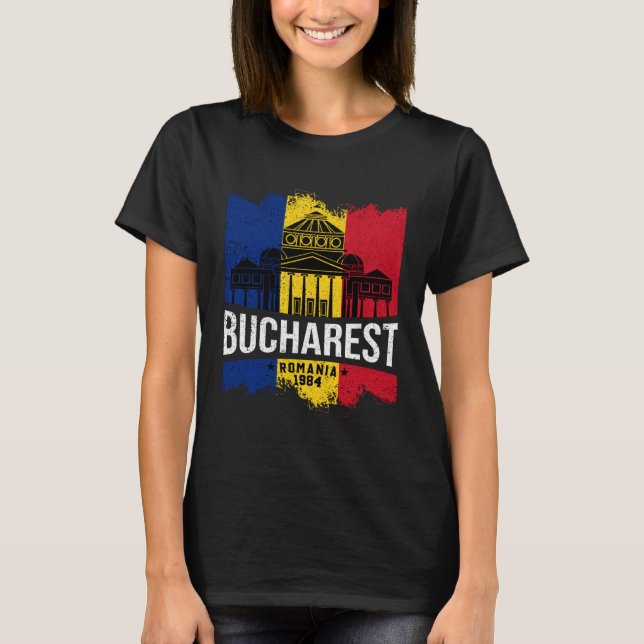 Camiseta Bucharest Bucuresti Romania National Pride Patriot (Anverso)