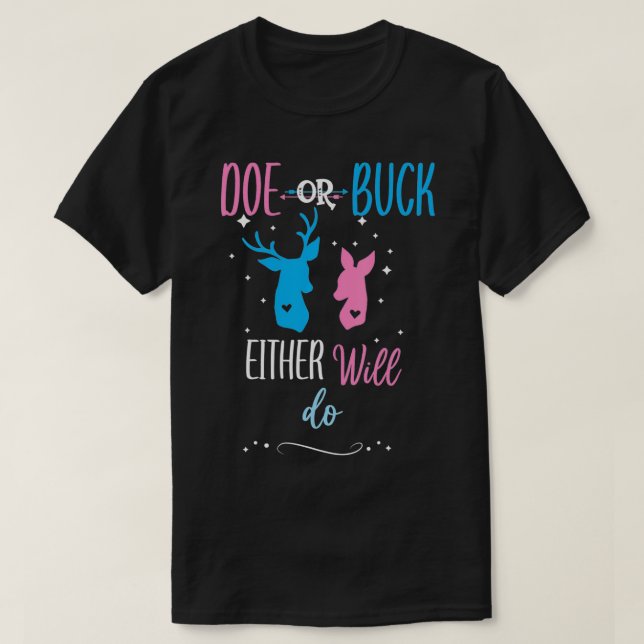 Camiseta Buck O Lo Harán Fiesta De Revelación De Género  (Diseño del anverso)