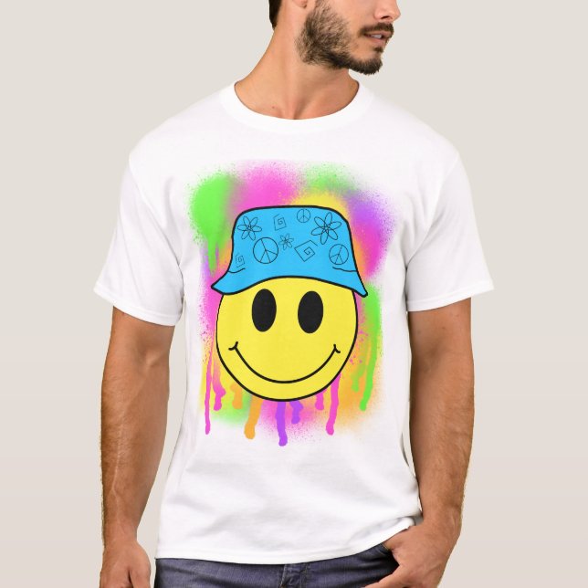 Camiseta Bucket Gorra Smiley (Anverso)
