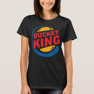 Camiseta Bucket King Basketball Player Hoops Culture Funny