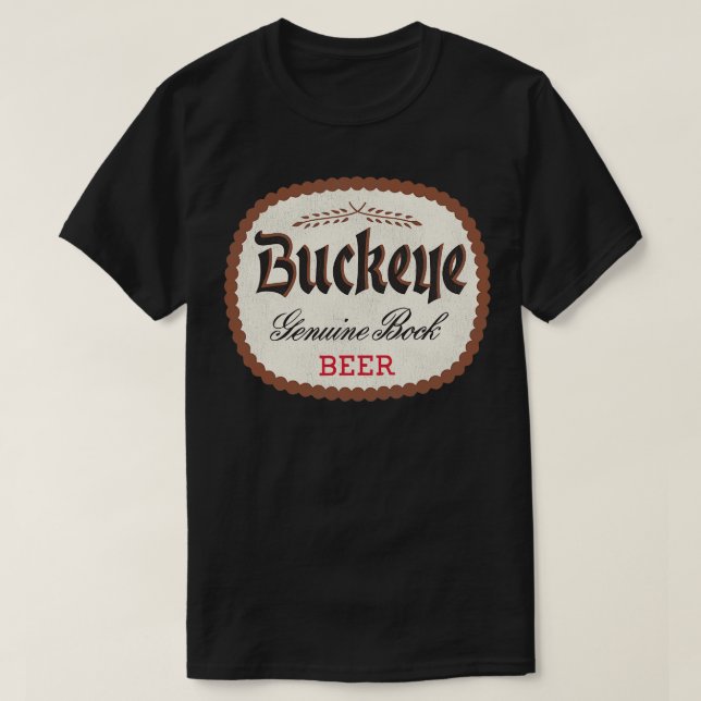 Camiseta Buckeye Beer Retro Defunción Breweriana (Diseño del anverso)