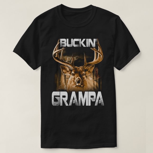 Camiseta Buckin' grampa Deer Hunter (Diseño del anverso)