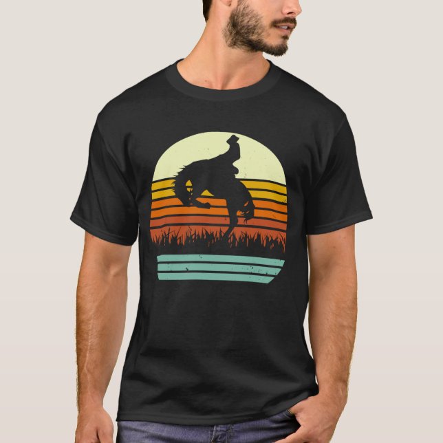 Camiseta Bucking Horse Rodeo Retro Style (Anverso)