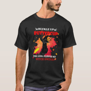 Camiseta Buckola de gato de bruja arriba Buttercup Acabas D