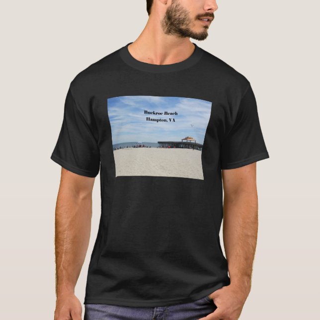 Camiseta Buckroe Beach, Hampton, Virginia (Anverso)