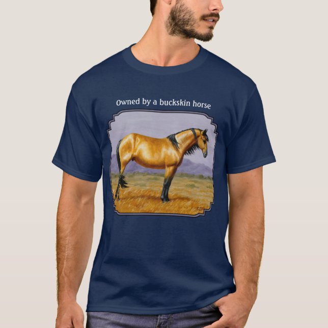 Camiseta Bucksin Wilse Horse Mustang Stallion (Anverso)