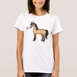 Camiseta Buckskin Horse Personalizado Ilustracion Horse Lov