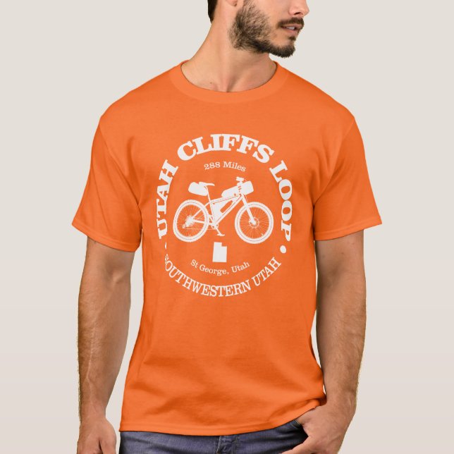 Camiseta Bucle de acantilados de Utah (ciclismo) (Anverso)