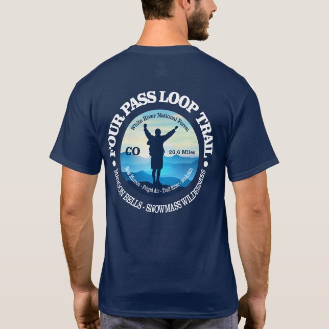 Camiseta Bucle de cuatro pasos (v) (Reverso)