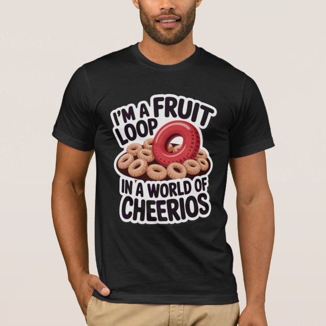 Camiseta Bucle de frutas en un mundo de Cheerios (Anverso)